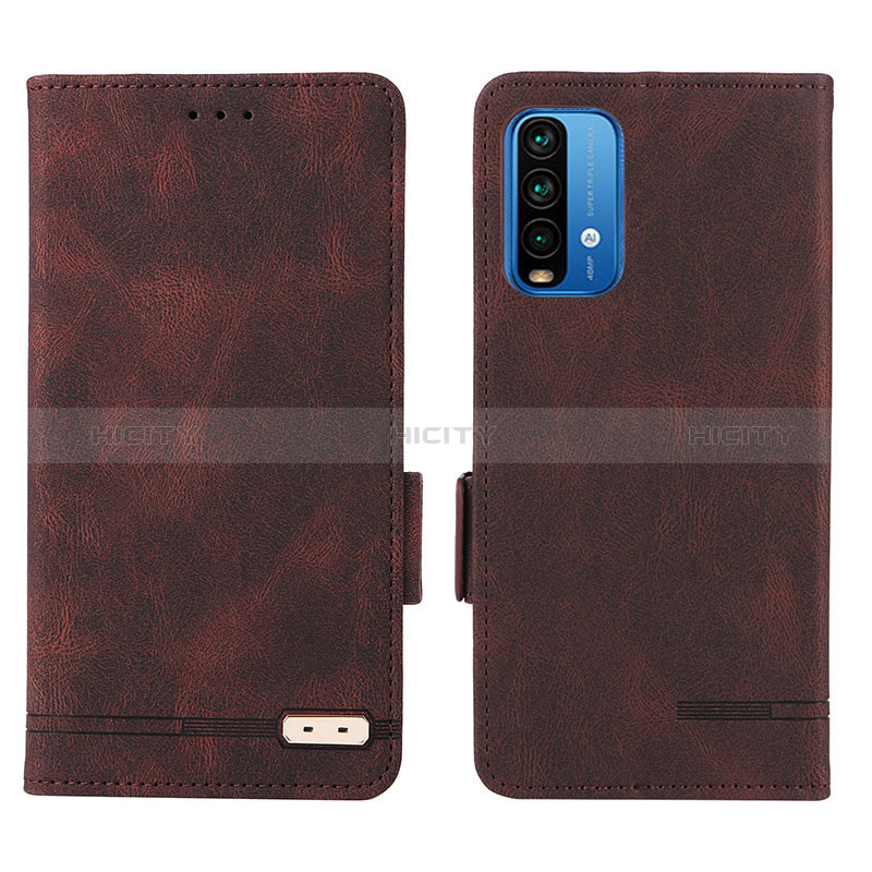 Coque Portefeuille Livre Cuir Etui Clapet L07Z pour Xiaomi Redmi 9 Power Marron Plus