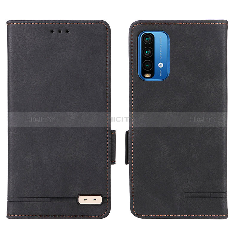 Coque Portefeuille Livre Cuir Etui Clapet L07Z pour Xiaomi Redmi 9 Power Noir Plus