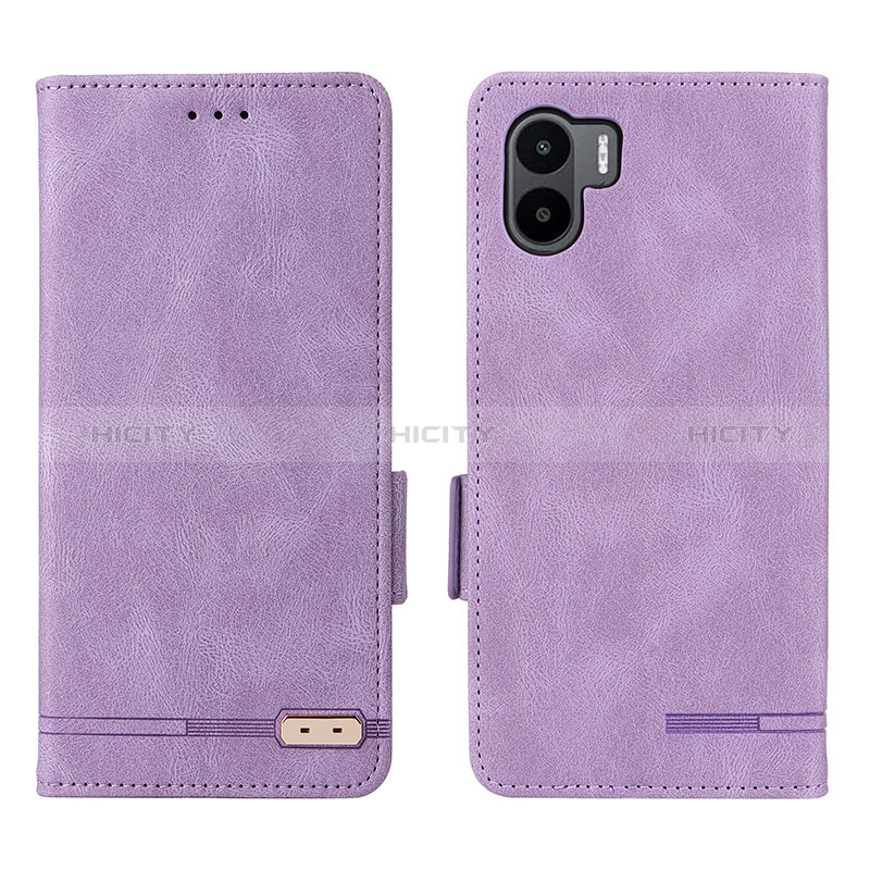 Coque Portefeuille Livre Cuir Etui Clapet L07Z pour Xiaomi Redmi A2 Plus Violet Plus