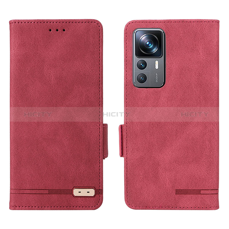 Coque Portefeuille Livre Cuir Etui Clapet L07Z pour Xiaomi Redmi K50 Ultra 5G Rouge Plus