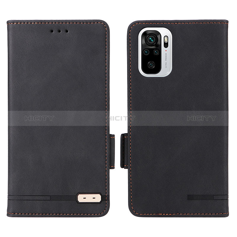 Coque Portefeuille Livre Cuir Etui Clapet L07Z pour Xiaomi Redmi Note 11 SE India 4G Noir Plus