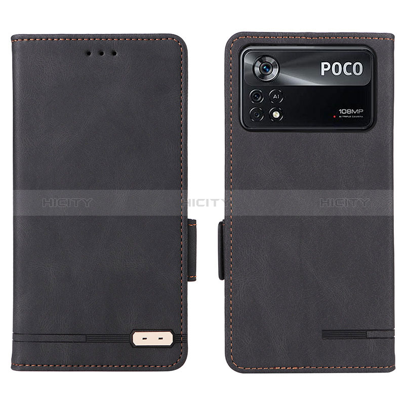 Coque Portefeuille Livre Cuir Etui Clapet L07Z pour Xiaomi Redmi Note 11E Pro 5G Noir Plus