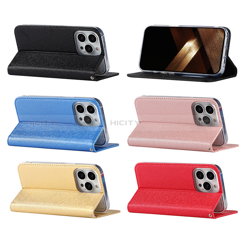 Coque Portefeuille Livre Cuir Etui Clapet L08 pour Apple iPhone 15 Pro Max Plus