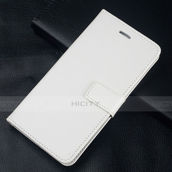 Coque Portefeuille Livre Cuir Etui Clapet L08 pour Huawei Honor 10 Lite Blanc Plus