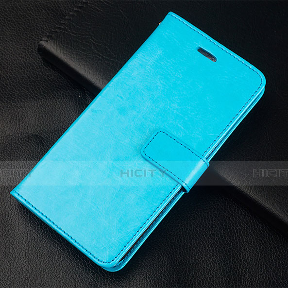 Coque Portefeuille Livre Cuir Etui Clapet L08 pour Huawei Honor 10 Lite Bleu Ciel Plus