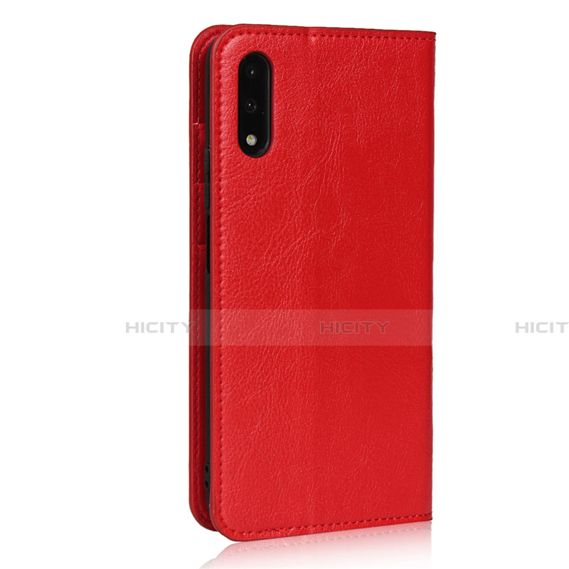 Coque Portefeuille Livre Cuir Etui Clapet L08 pour Huawei Honor 9X Rouge Plus