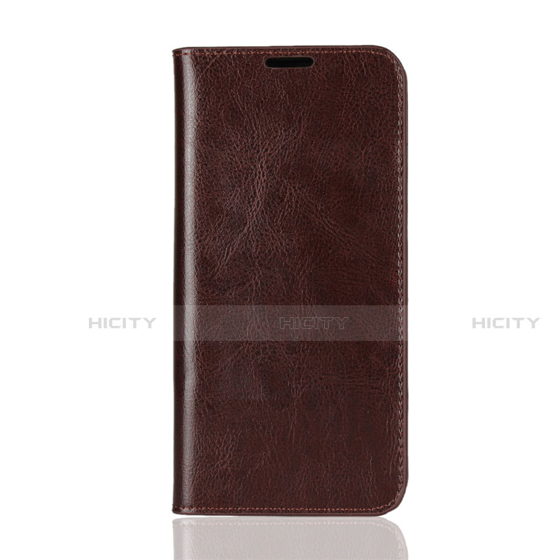 Coque Portefeuille Livre Cuir Etui Clapet L08 pour Huawei Honor View 10 Lite Marron Plus