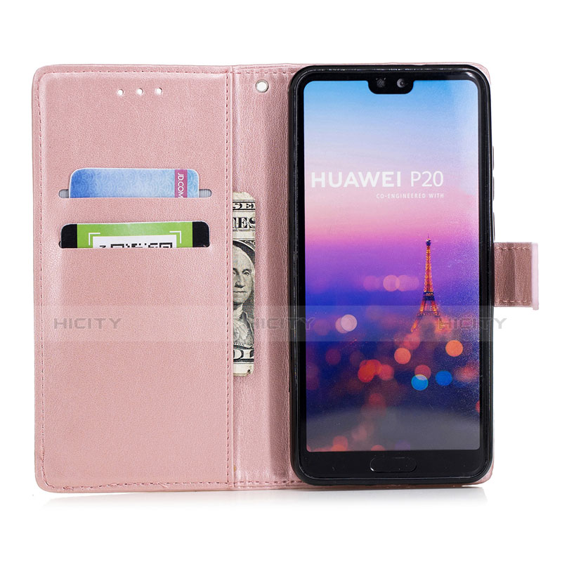 Coque Portefeuille Livre Cuir Etui Clapet L08 pour Huawei P20 Plus