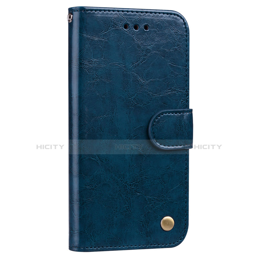 Coque Portefeuille Livre Cuir Etui Clapet L08 pour Huawei P20 Pro Bleu Plus