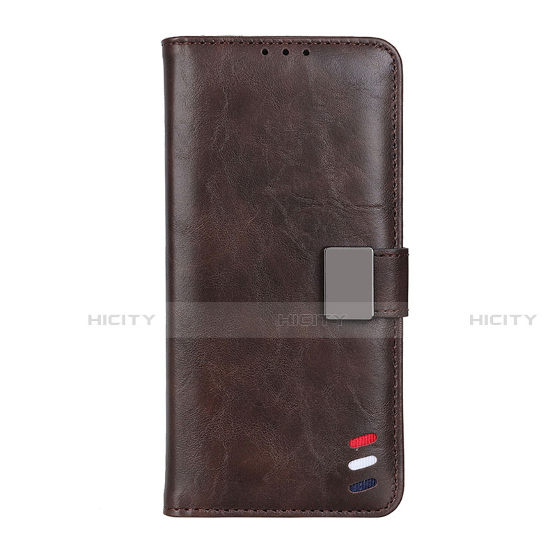 Coque Portefeuille Livre Cuir Etui Clapet L08 pour Realme 7 Marron Plus