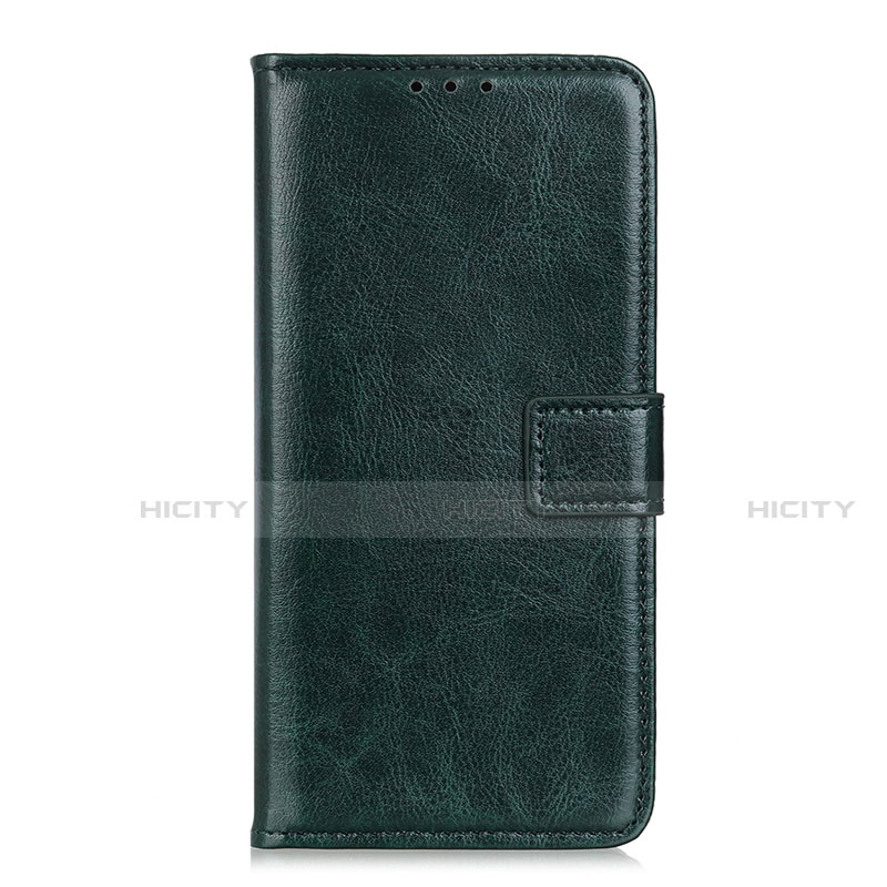 Coque Portefeuille Livre Cuir Etui Clapet L08 pour Realme Narzo 30 Pro 5G Vert Nuit Plus