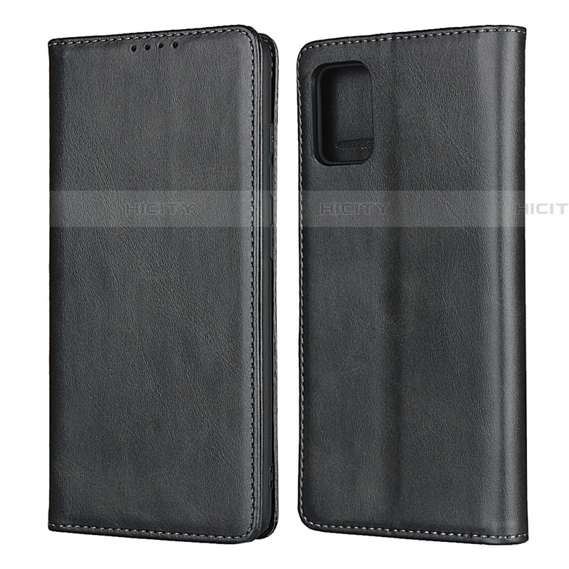 Coque Portefeuille Livre Cuir Etui Clapet L08 pour Samsung Galaxy A51 5G Noir Plus