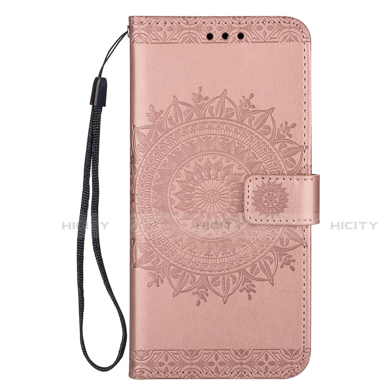 Coque Portefeuille Livre Cuir Etui Clapet L08 pour Samsung Galaxy S20 Plus 5G Or Rose Plus