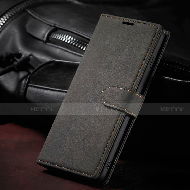 Coque Portefeuille Livre Cuir Etui Clapet L08 pour Samsung Galaxy S21 5G Noir Plus