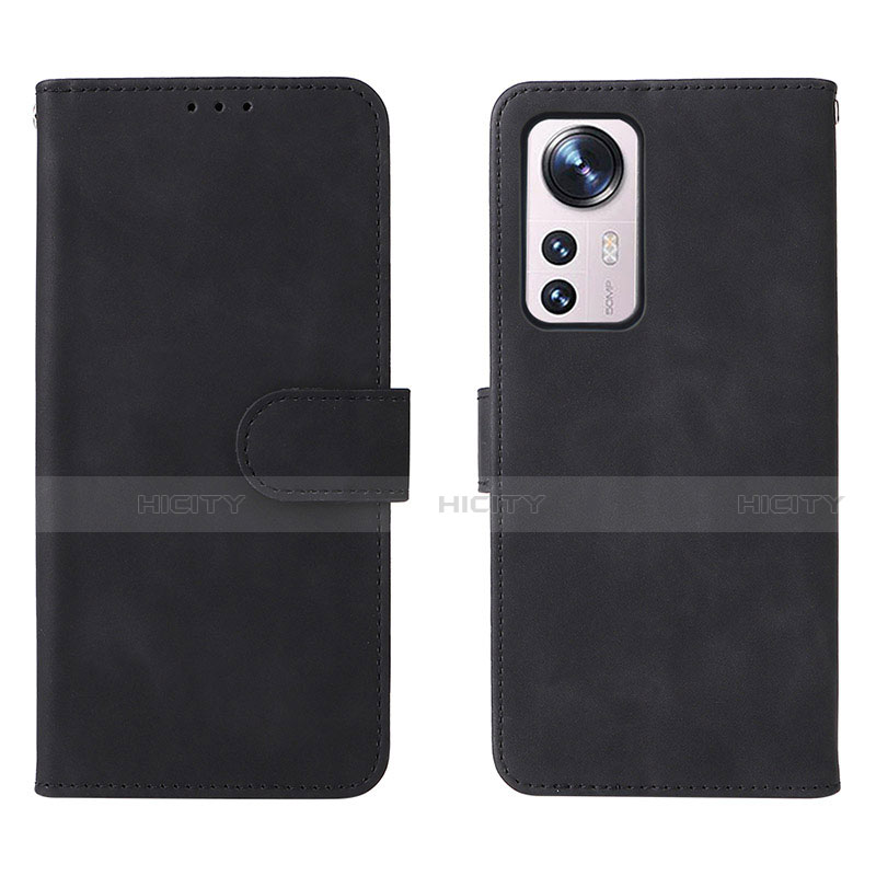 Coque Portefeuille Livre Cuir Etui Clapet L08 pour Xiaomi Mi 12 5G Noir Plus