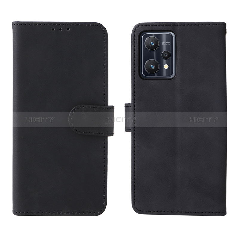 Coque Portefeuille Livre Cuir Etui Clapet L08Z pour Realme 9 5G Noir Plus