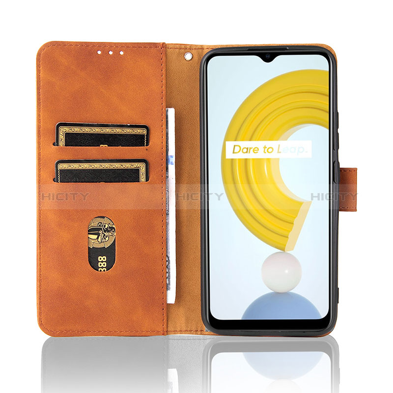 Coque Portefeuille Livre Cuir Etui Clapet L08Z pour Realme C25Y India Plus