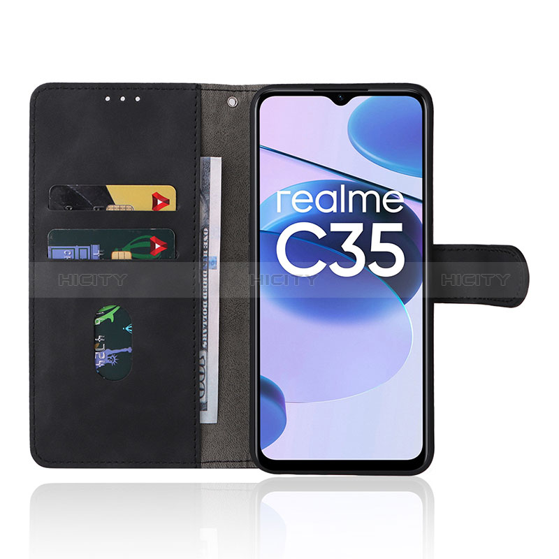 Coque Portefeuille Livre Cuir Etui Clapet L08Z pour Realme C35 Plus