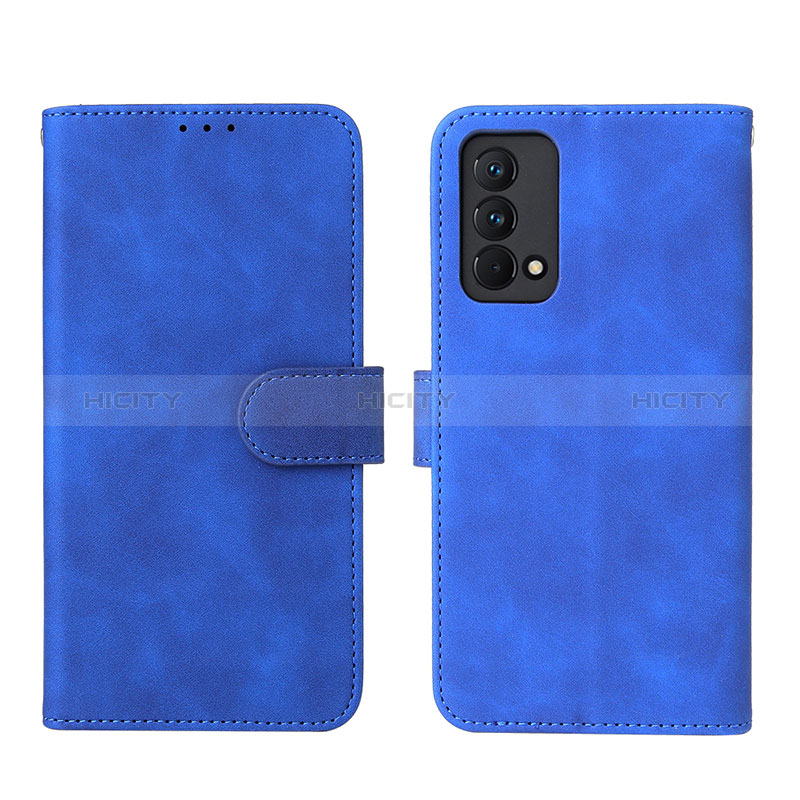 Coque Portefeuille Livre Cuir Etui Clapet L08Z pour Realme GT Master 5G Bleu Plus