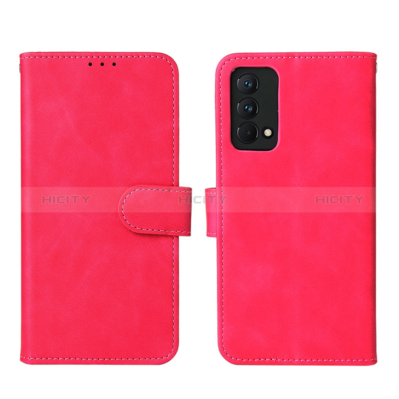 Coque Portefeuille Livre Cuir Etui Clapet L08Z pour Realme GT Master 5G Rose Rouge Plus