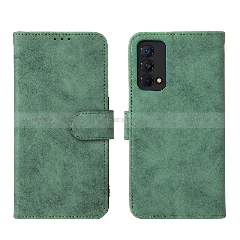 Coque Portefeuille Livre Cuir Etui Clapet L08Z pour Realme GT Master 5G Vert Plus