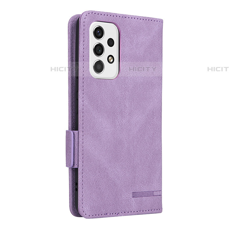 Coque Portefeuille Livre Cuir Etui Clapet L08Z pour Samsung Galaxy A53 5G Violet Plus