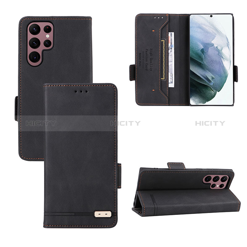 Coque Portefeuille Livre Cuir Etui Clapet L08Z pour Samsung Galaxy S23 Ultra 5G Plus