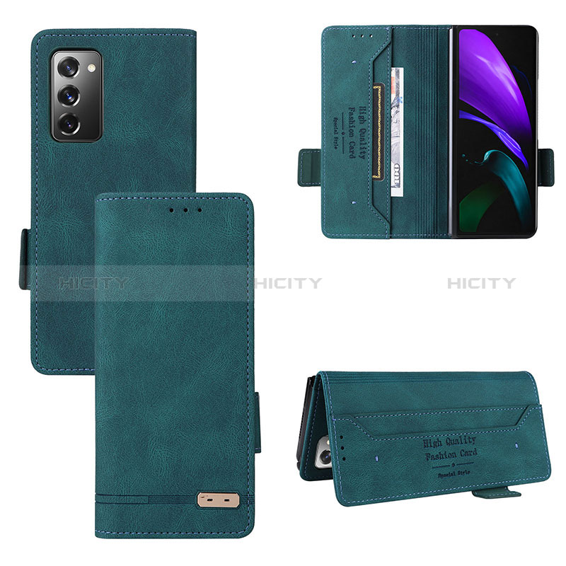 Coque Portefeuille Livre Cuir Etui Clapet L08Z pour Samsung Galaxy Z Fold2 5G Plus