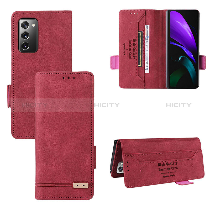 Coque Portefeuille Livre Cuir Etui Clapet L08Z pour Samsung Galaxy Z Fold2 5G Plus