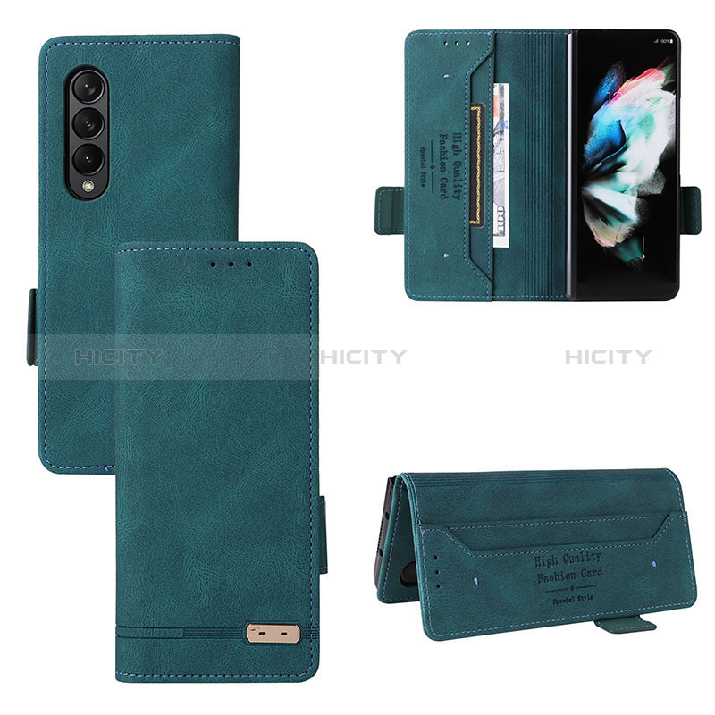 Coque Portefeuille Livre Cuir Etui Clapet L08Z pour Samsung Galaxy Z Fold3 5G Plus