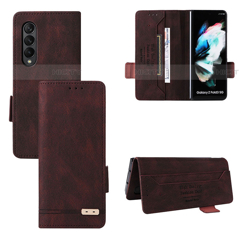 Coque Portefeuille Livre Cuir Etui Clapet L08Z pour Samsung Galaxy Z Fold4 5G Plus