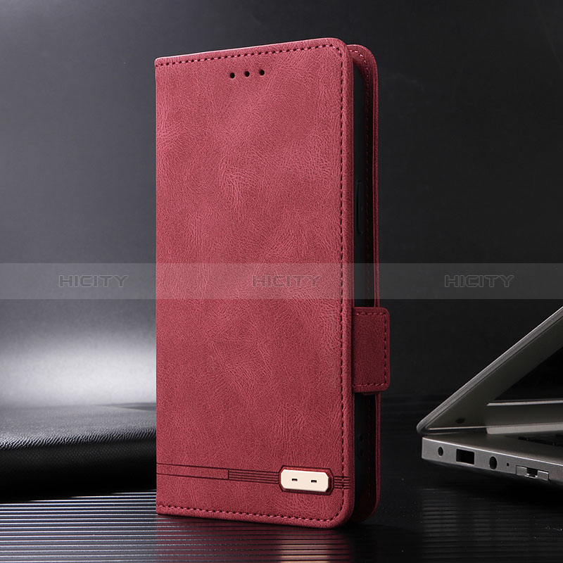 Coque Portefeuille Livre Cuir Etui Clapet L08Z pour Xiaomi Redmi 10 Power Rouge Plus