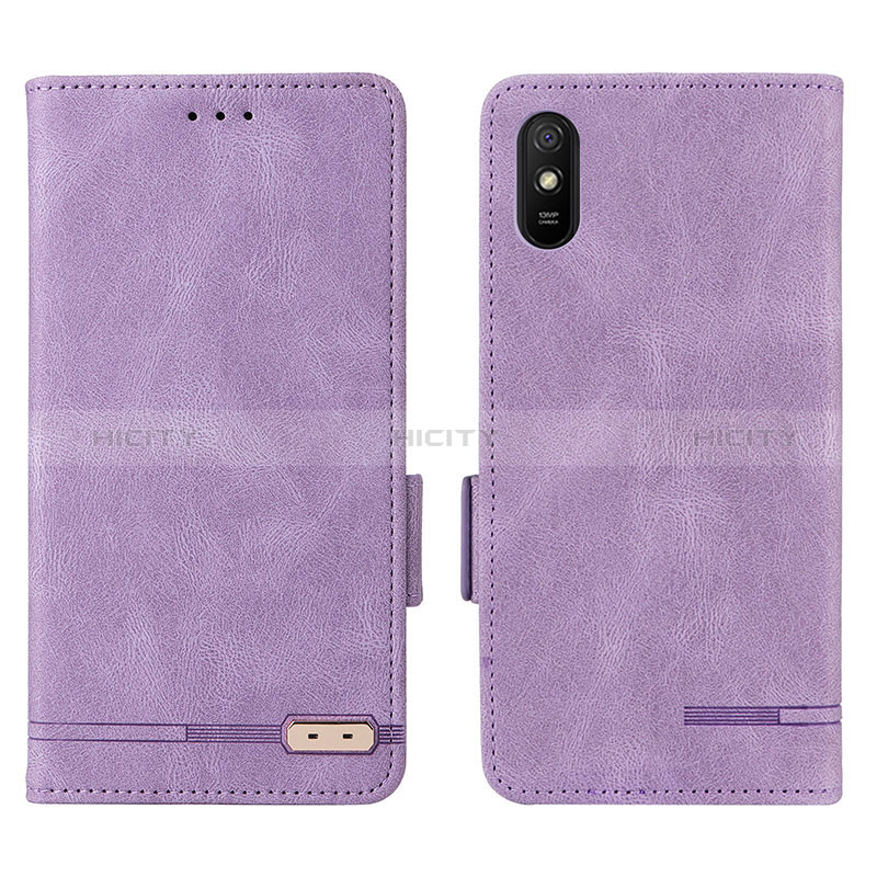 Coque Portefeuille Livre Cuir Etui Clapet L08Z pour Xiaomi Redmi 9AT Violet Plus