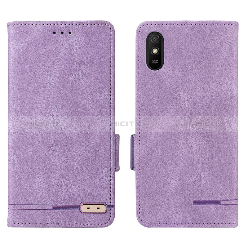 Coque Portefeuille Livre Cuir Etui Clapet L08Z pour Xiaomi Redmi 9i Violet Plus