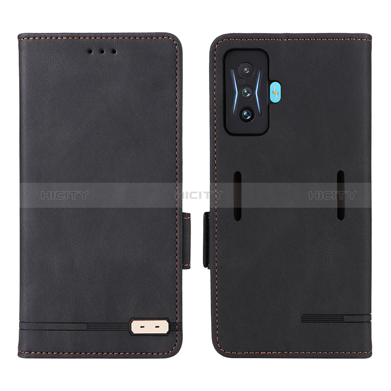 Coque Portefeuille Livre Cuir Etui Clapet L08Z pour Xiaomi Redmi K50 Gaming 5G Noir Plus