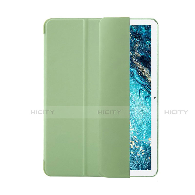 Coque Portefeuille Livre Cuir Etui Clapet L09 pour Huawei MediaPad M6 10.8 Vert Plus