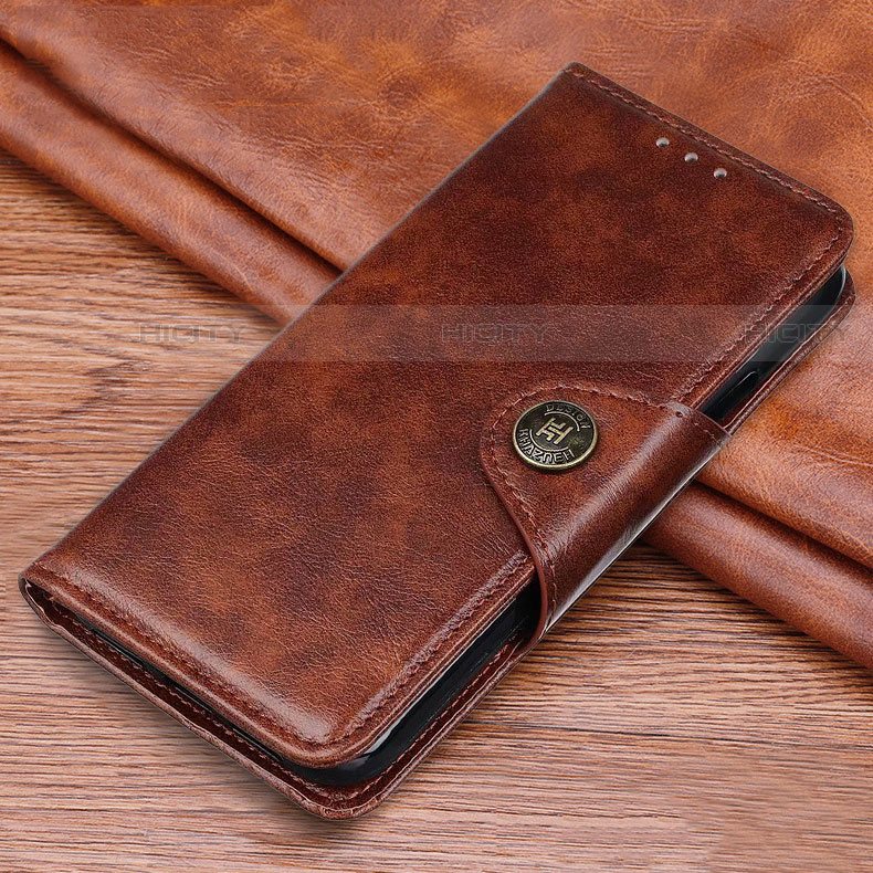 Coque Portefeuille Livre Cuir Etui Clapet L09 pour Huawei Y7p Marron Plus