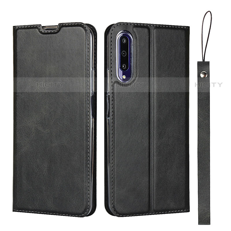 Coque Portefeuille Livre Cuir Etui Clapet L09 pour Huawei Y9s Noir Plus