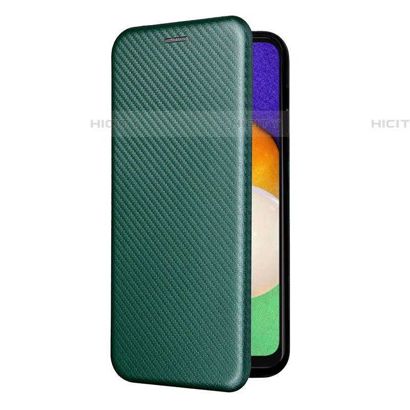 Coque Portefeuille Livre Cuir Etui Clapet L09Z pour Samsung Galaxy A04s Vert Plus