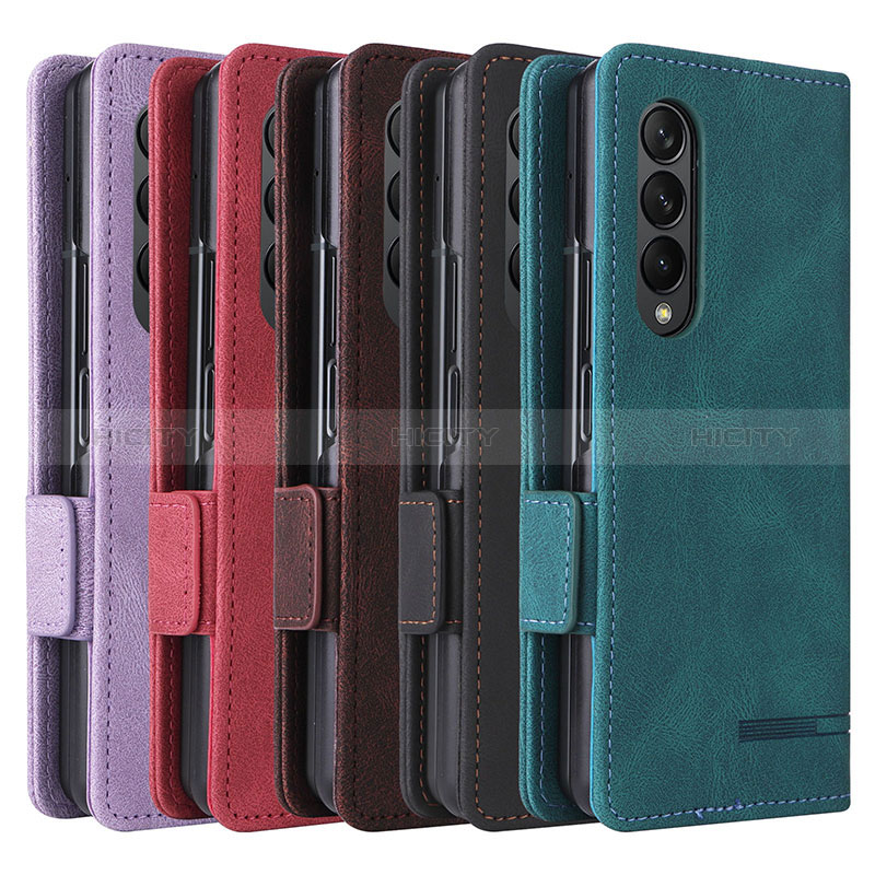 Coque Portefeuille Livre Cuir Etui Clapet L09Z pour Samsung Galaxy Z Fold3 5G Plus