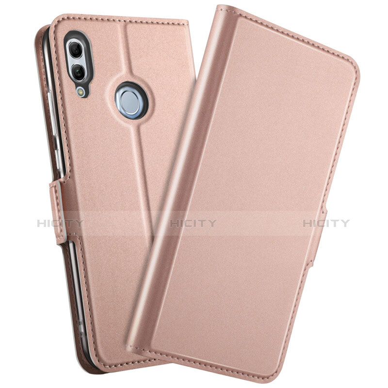 Coque Portefeuille Livre Cuir Etui Clapet L10 pour Huawei Honor 10 Lite Or Rose Plus