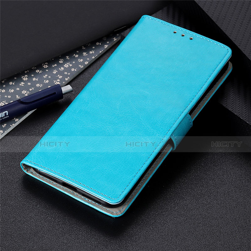 Coque Portefeuille Livre Cuir Etui Clapet L10 pour LG K41S Bleu Ciel Plus