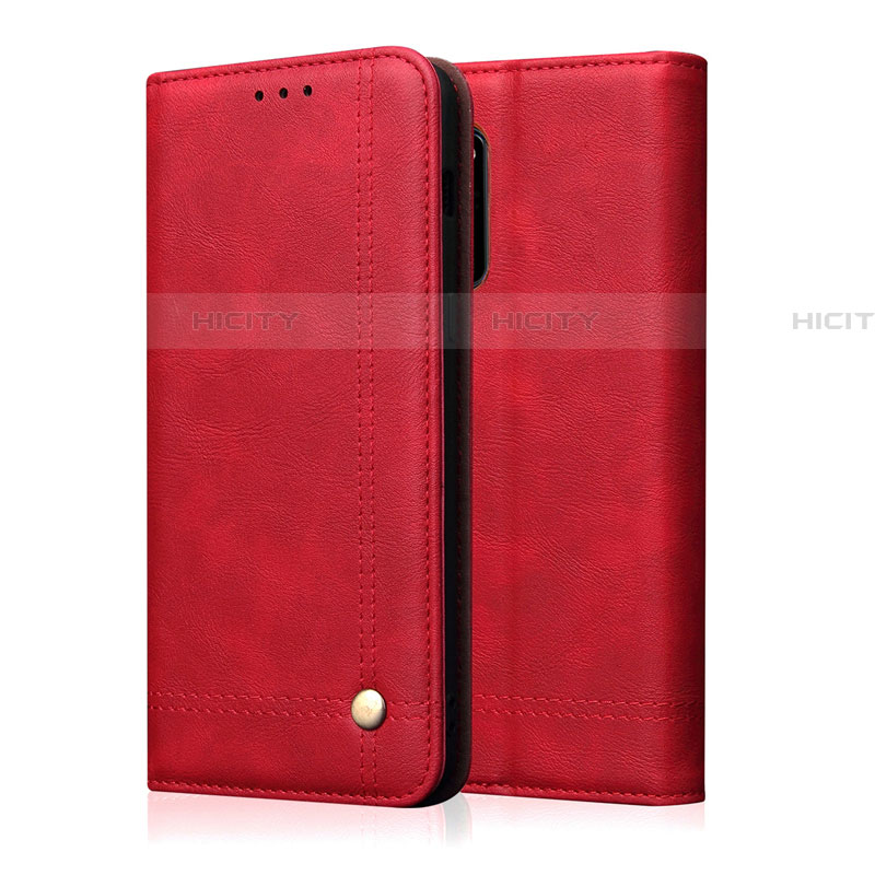 Coque Portefeuille Livre Cuir Etui Clapet L10 pour Samsung Galaxy A51 5G Rouge Plus