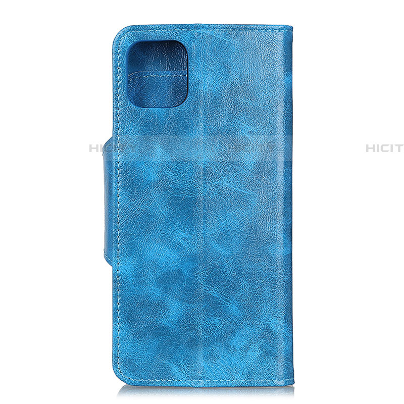 Coque Portefeuille Livre Cuir Etui Clapet L10 pour Samsung Galaxy A71 5G Bleu Ciel Plus