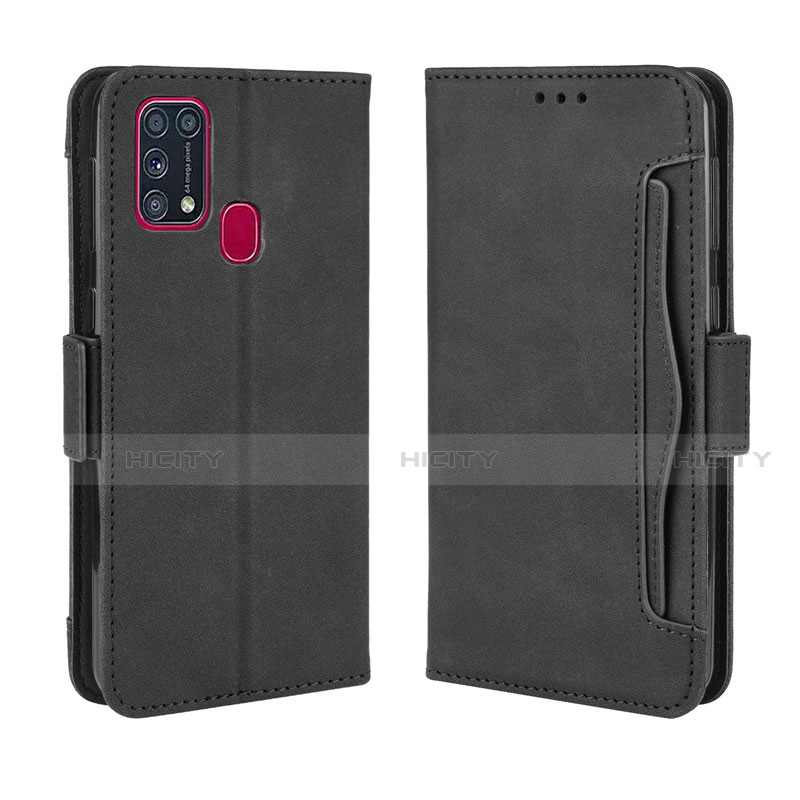 Coque Portefeuille Livre Cuir Etui Clapet L10 pour Samsung Galaxy M21s Noir Plus