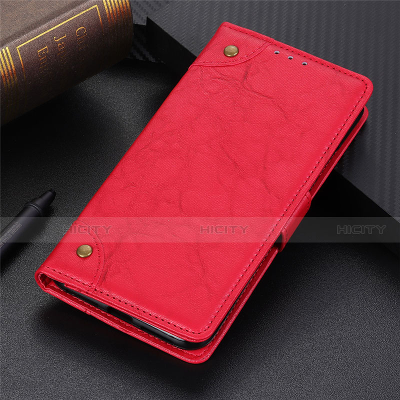 Coque Portefeuille Livre Cuir Etui Clapet L10 pour Samsung Galaxy S20 FE 4G Rouge Plus