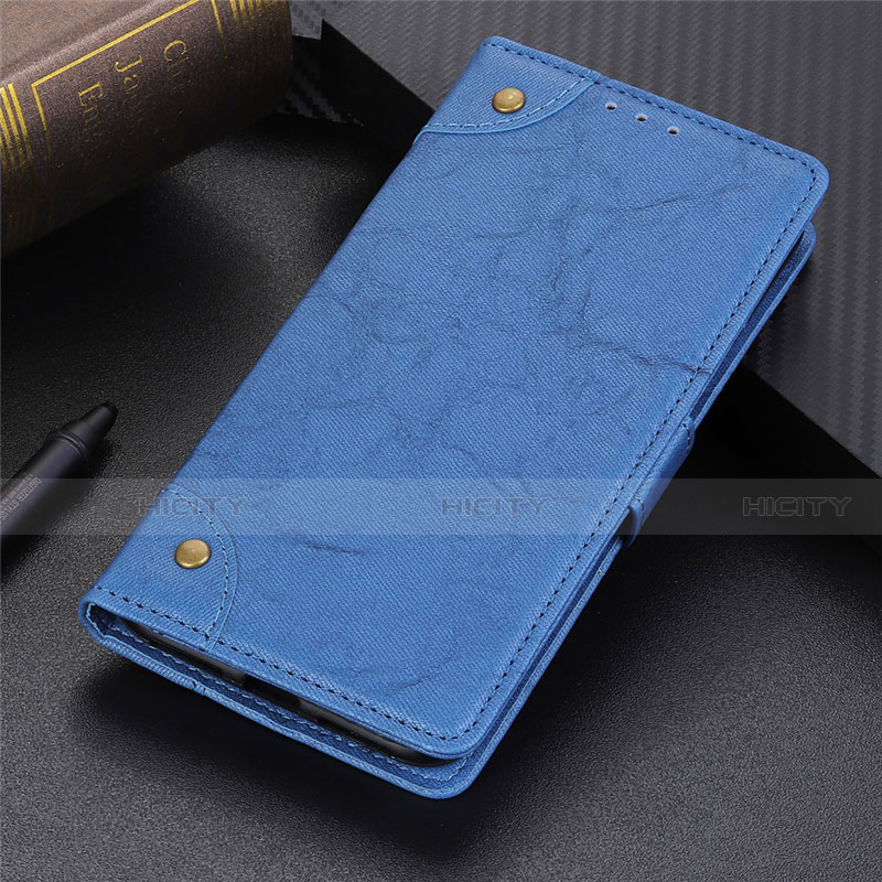 Coque Portefeuille Livre Cuir Etui Clapet L10 pour Samsung Galaxy S20 FE 5G Bleu Plus