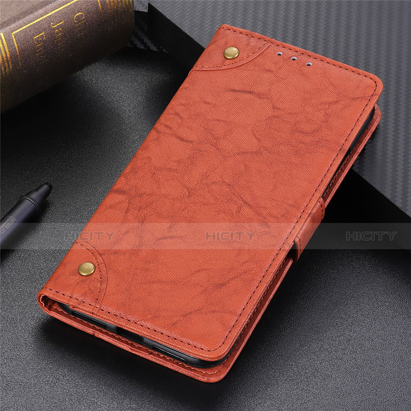 Coque Portefeuille Livre Cuir Etui Clapet L10 pour Samsung Galaxy S20 FE 5G Marron Plus