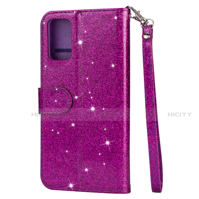 Coque Portefeuille Livre Cuir Etui Clapet L10 pour Samsung Galaxy S20 Plus Violet Plus