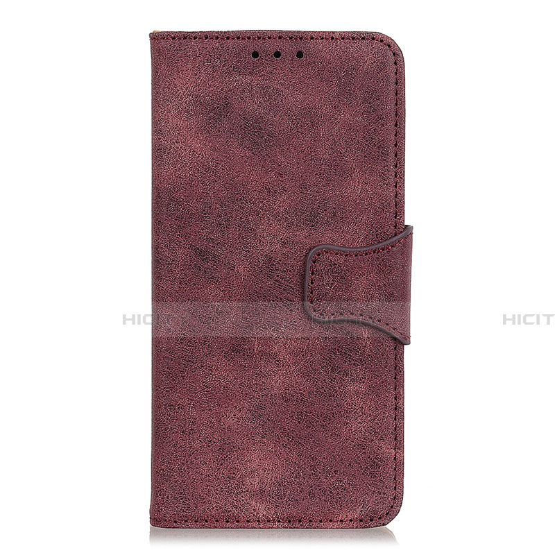 Coque Portefeuille Livre Cuir Etui Clapet L11 pour Huawei Nova 6 SE Vin Rouge Plus